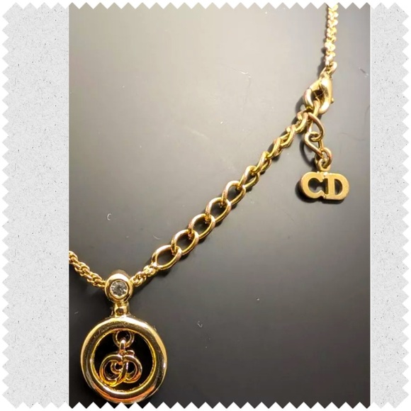 Christian Dior Gold Plated Necklace - Picture 1 of 4